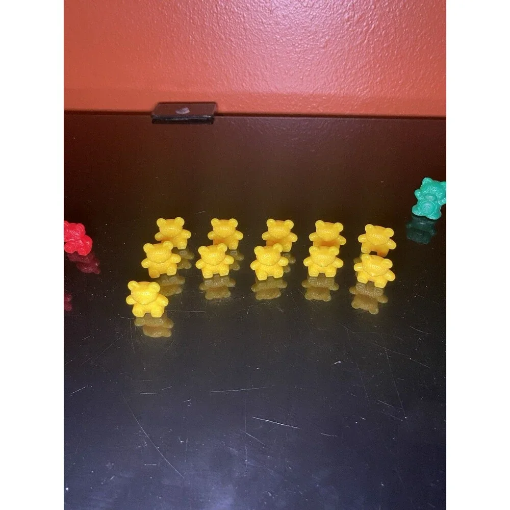 48 Bear Counters Math Manipulatives Mixed Colors Red Blue Yellow Green Lot